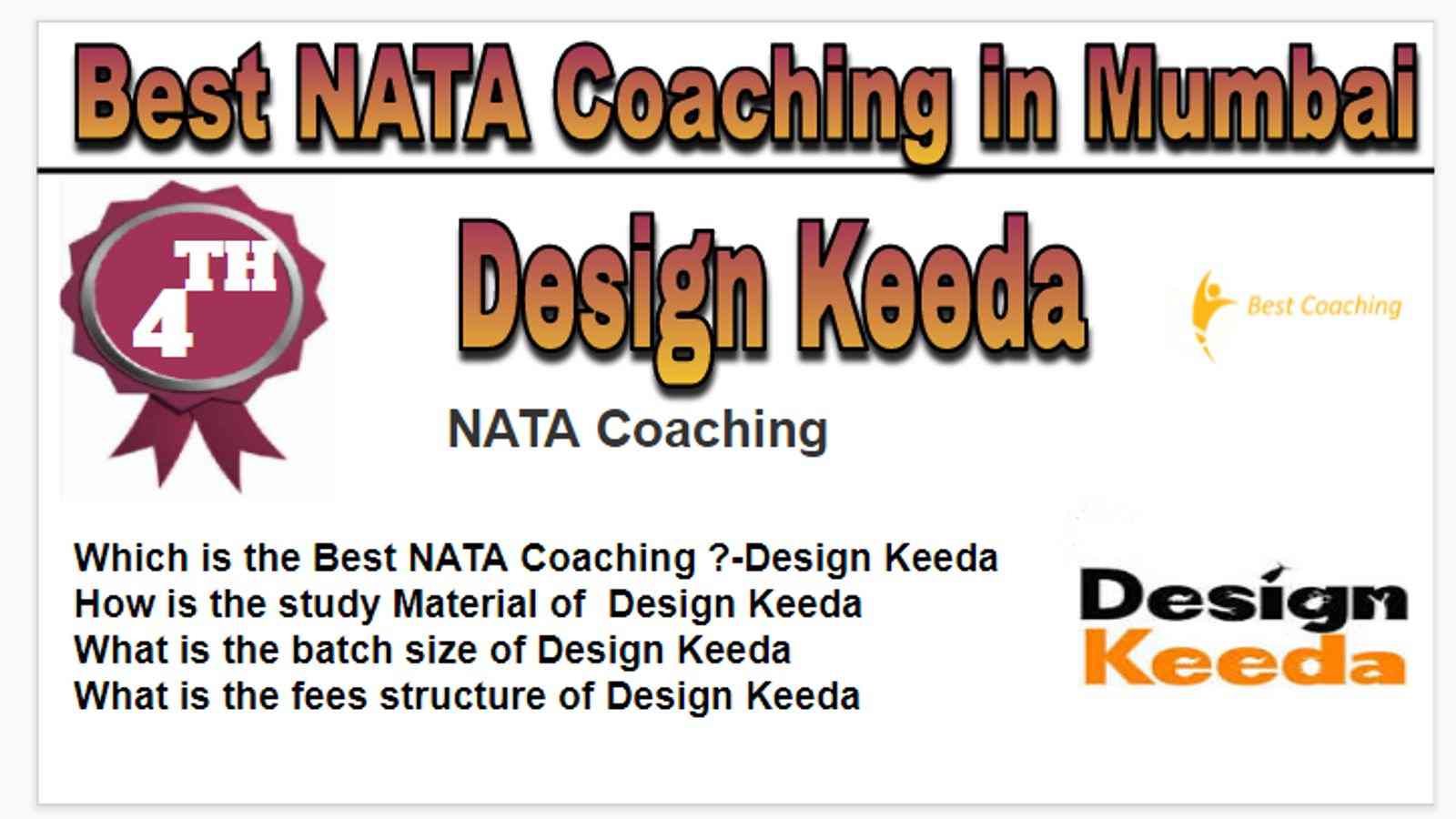 Rank 4 best NATA coaching in Mumbai