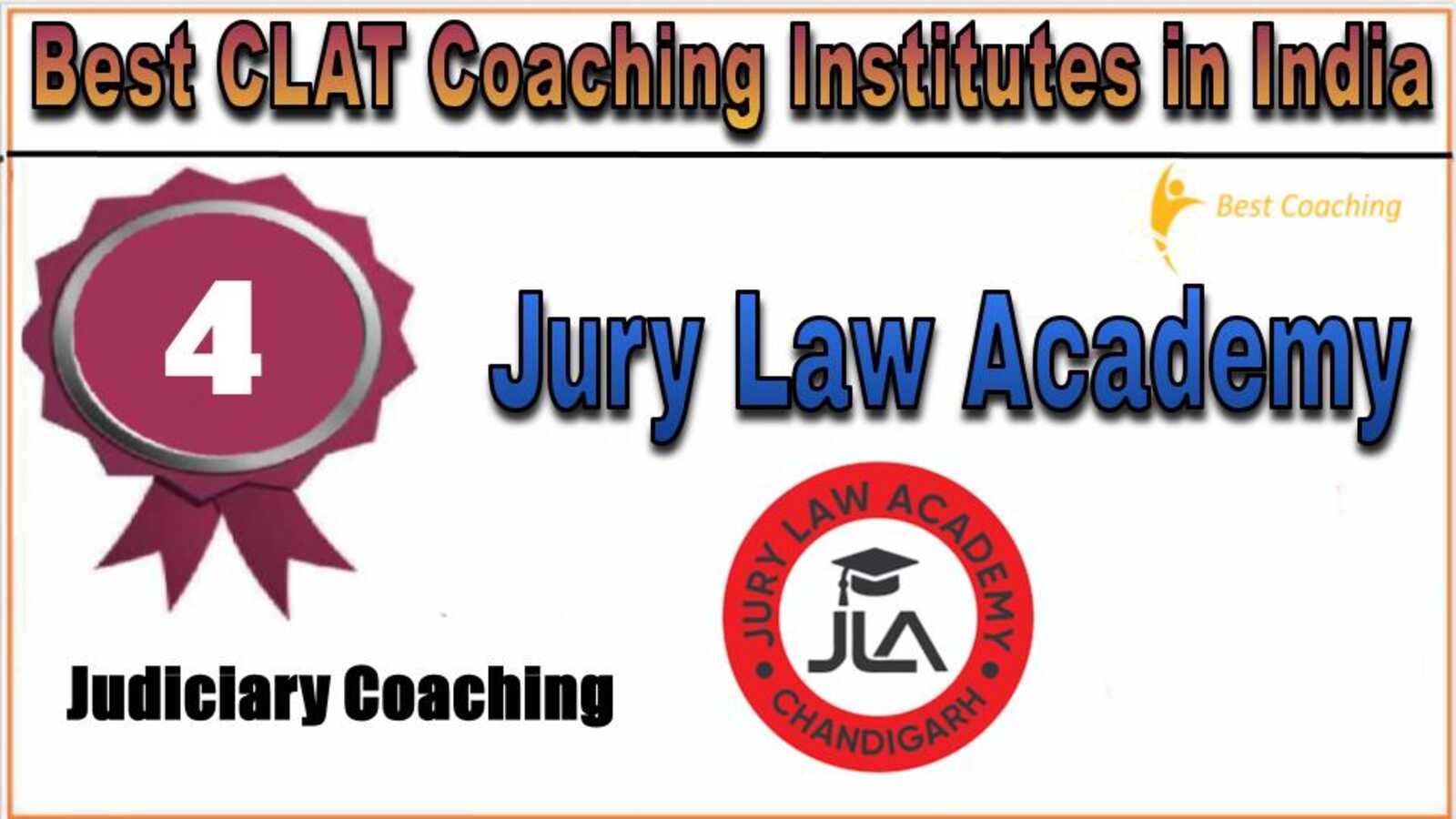 Rank 4. Jury Law Academy Chandigarh Best CLAT Coaching in India