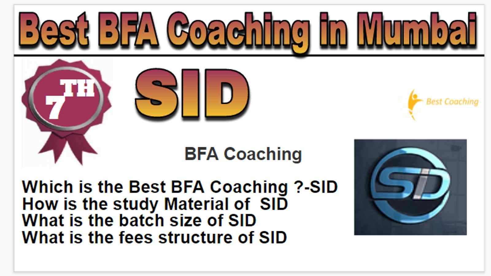 Rank 7 best BFA coaching in Mumbai