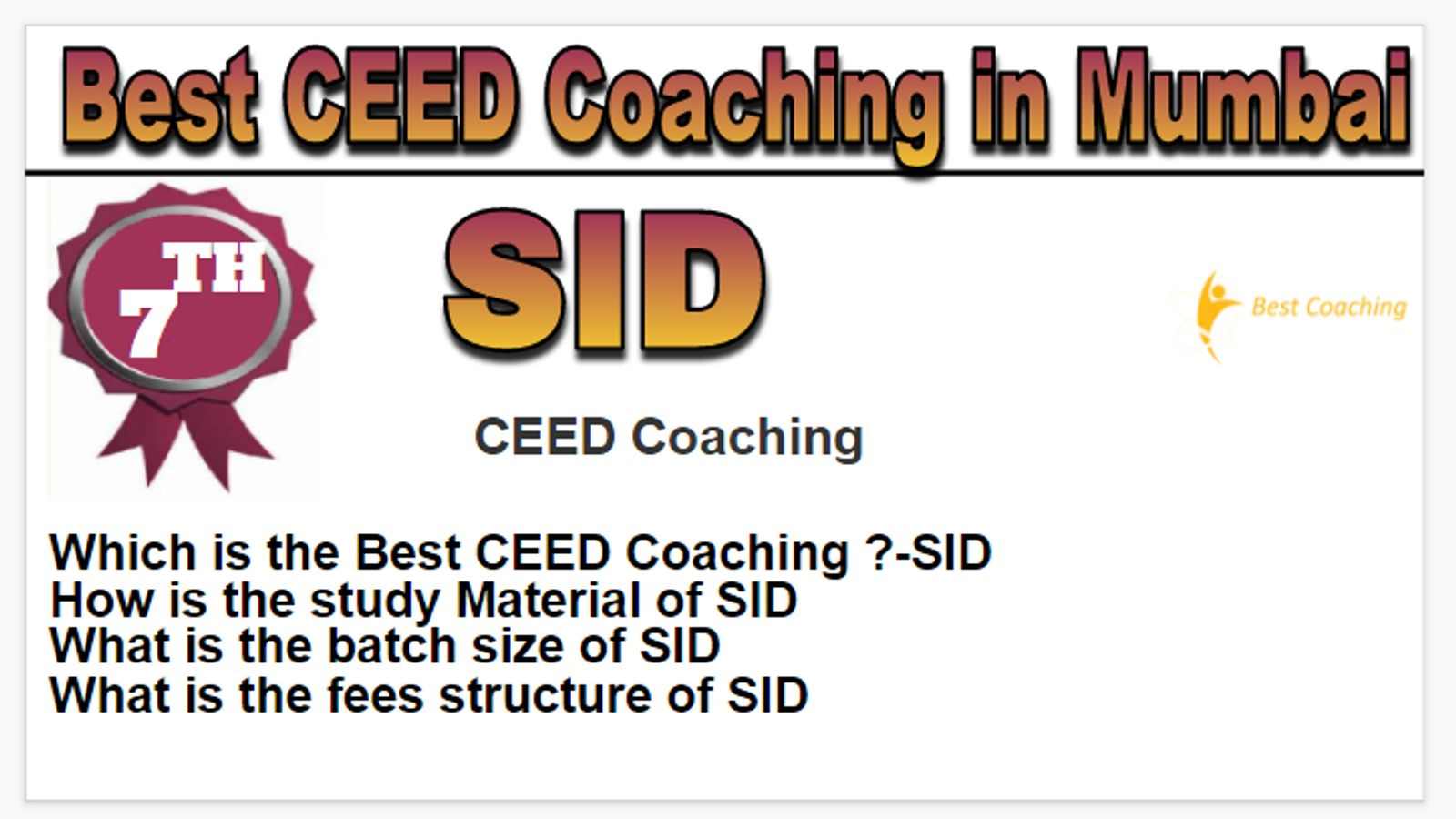 Rank 7 Best CEED coaching in Mumbai