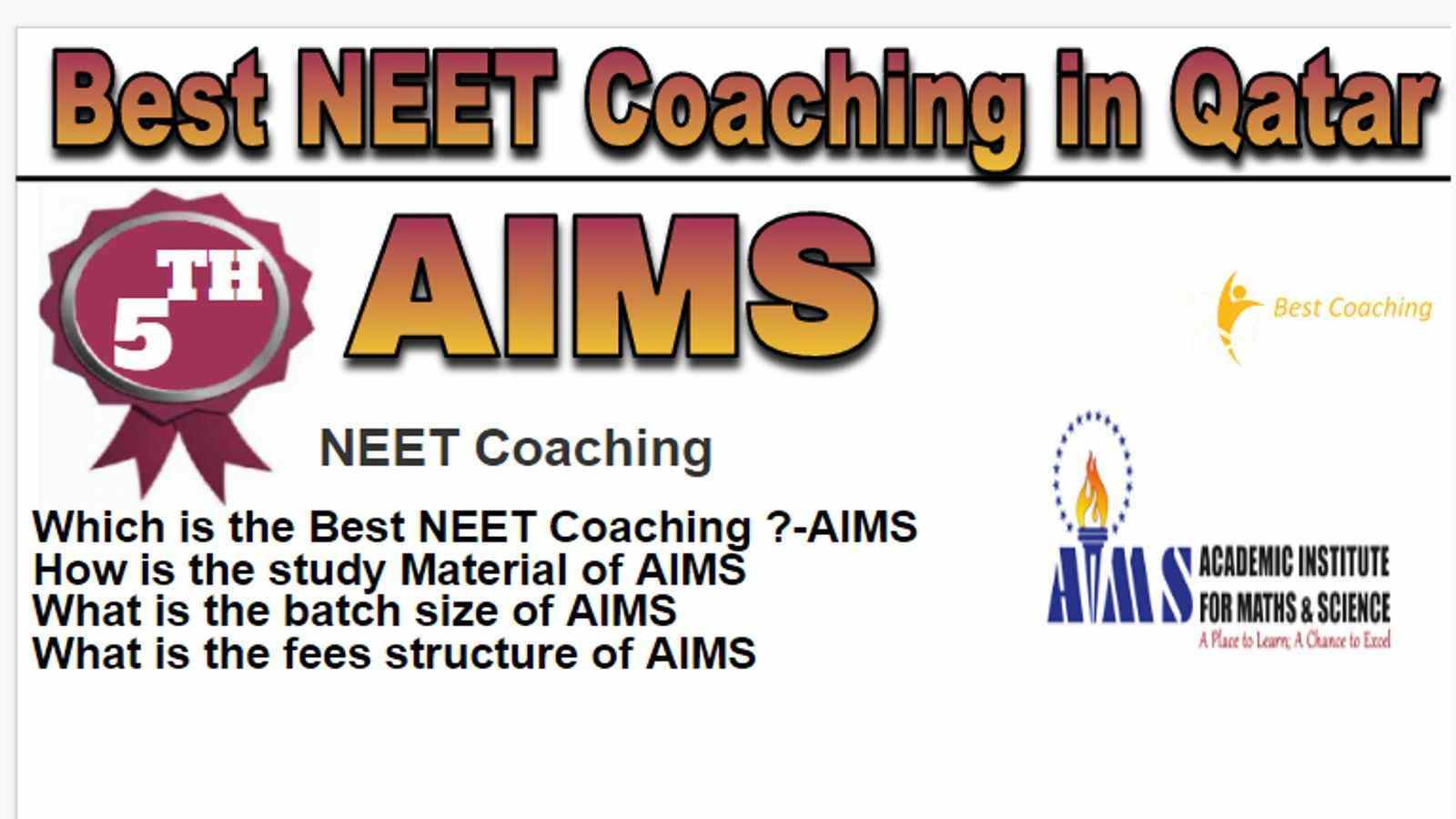 Rank 5 Best NEET Coaching in Qatar