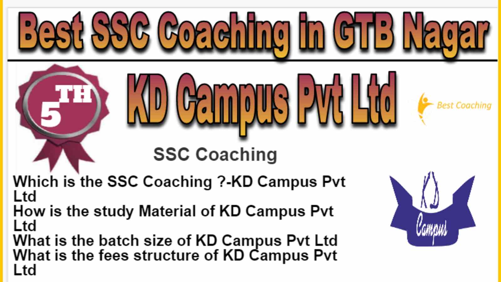 Rank 5 Best SSC Coaching in GTB Nagar
