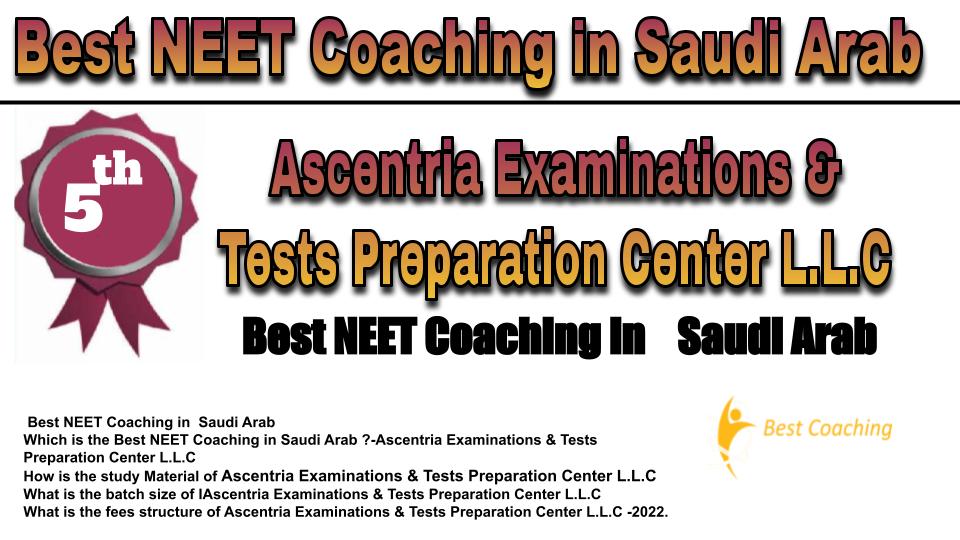 RANK 5 BEST NEET COACHING IN Best NEET Coaching in Saudi Arab