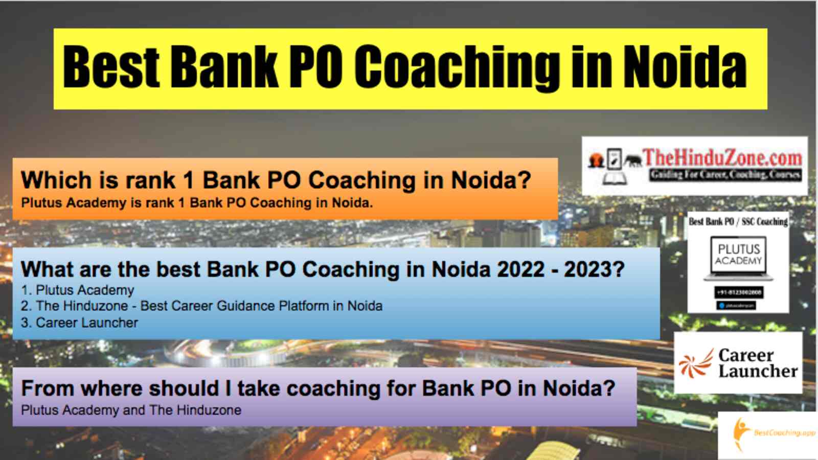 Best Bank PO Coaching in Noida