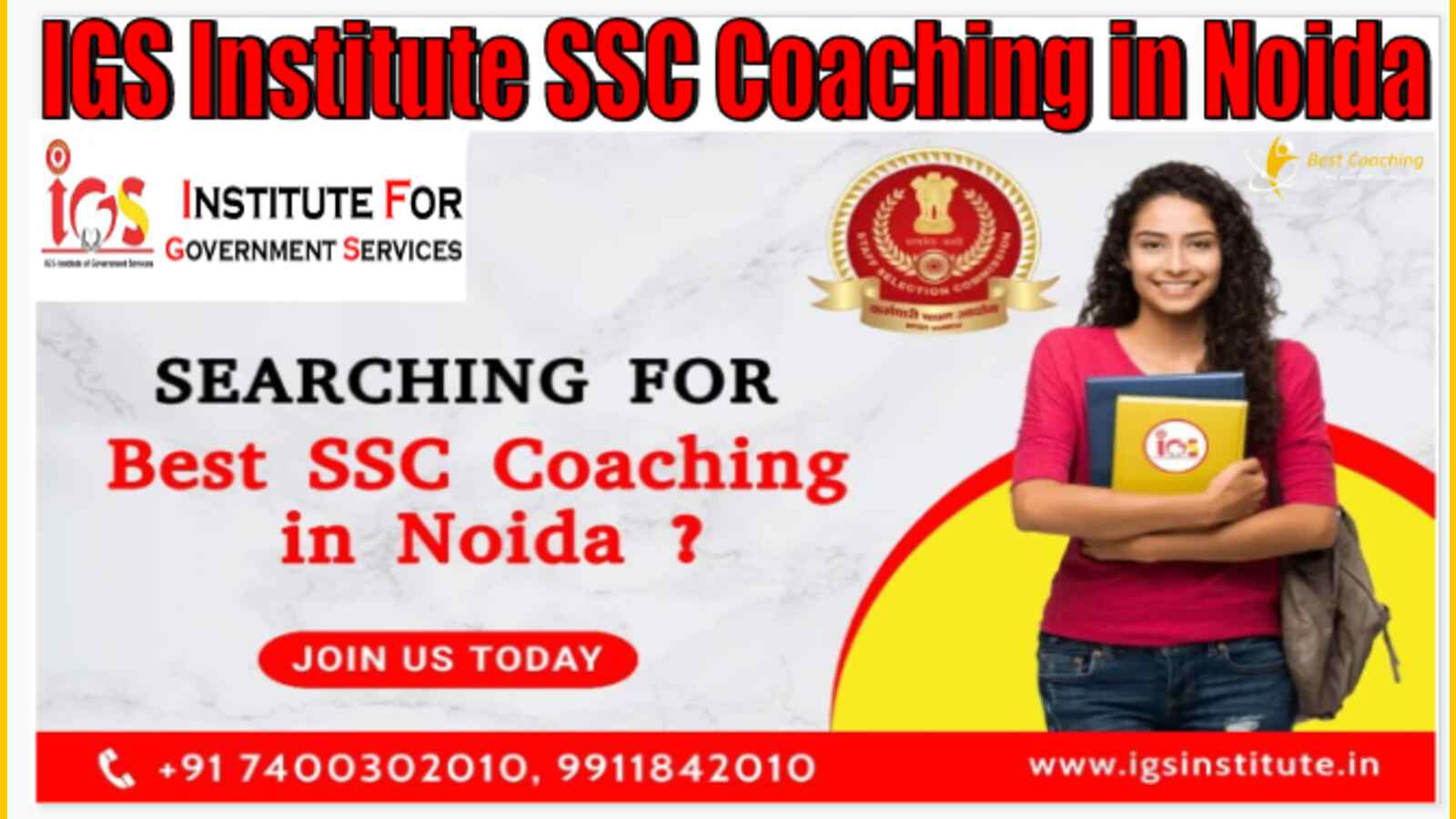IGS Institute SSC Coaching in Noida