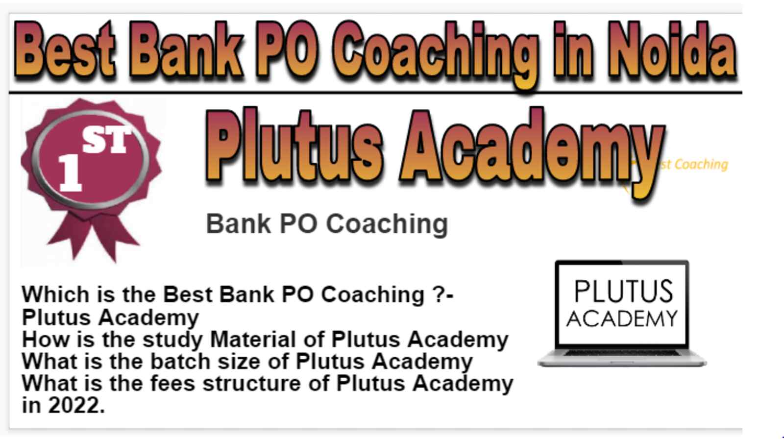 Rank 1 Best Bank PO Coaching in Noida