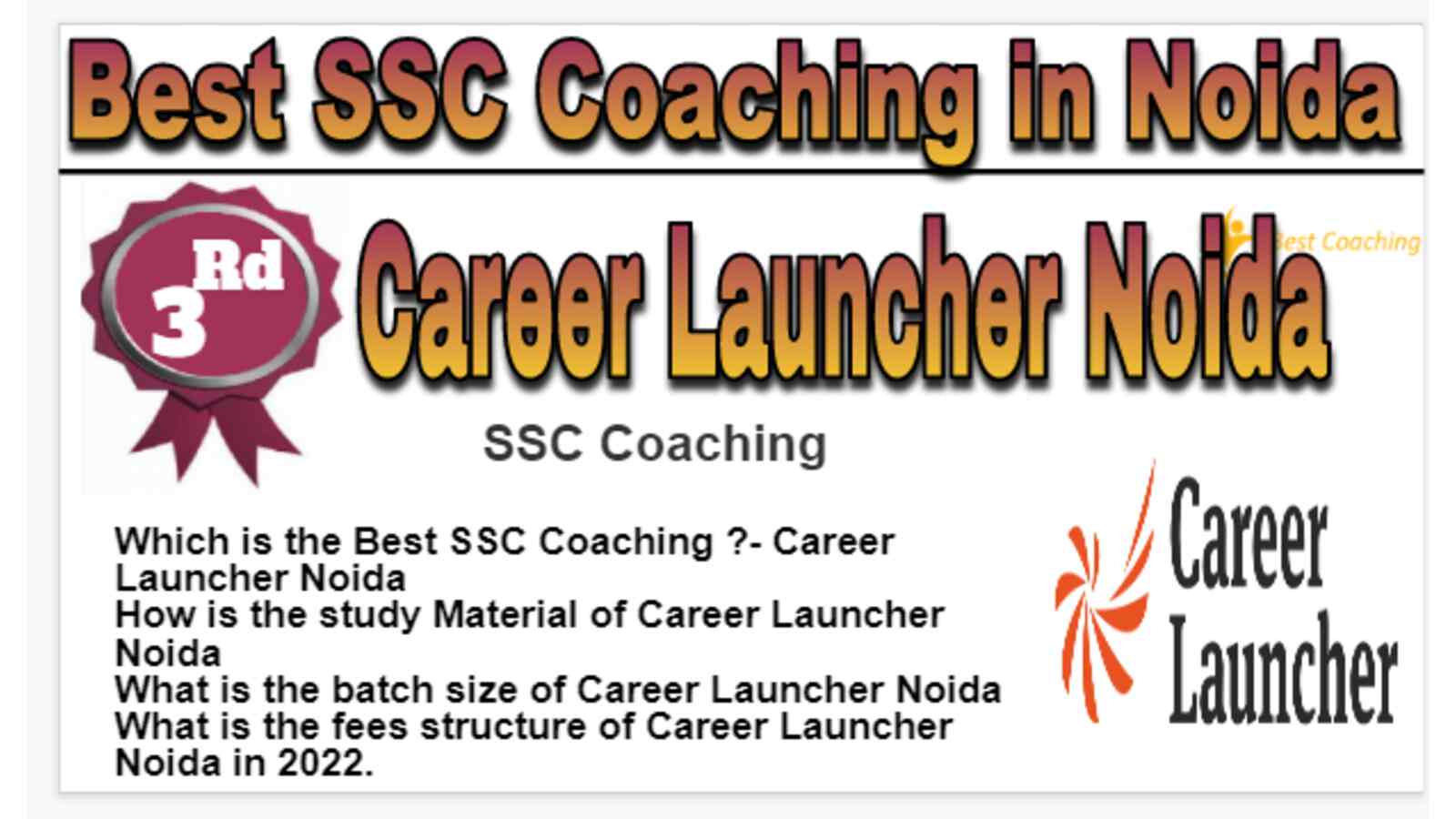 Rank 3 Best SSC Coaching in Noida