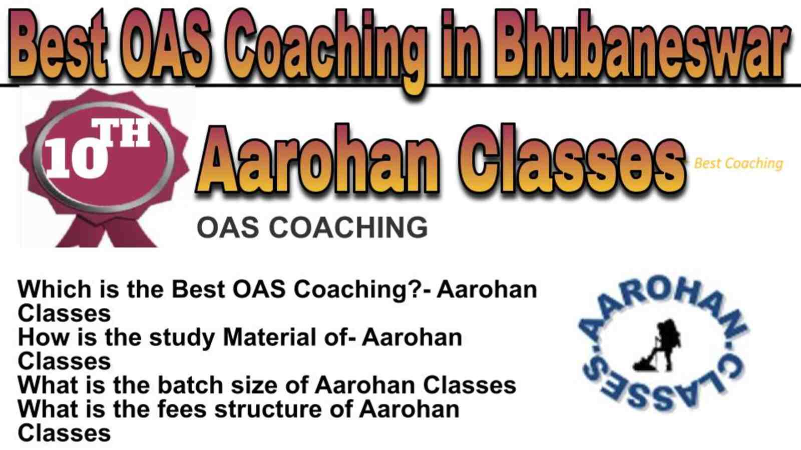 Rank 10 best OAS coaching in Bhubaneswar
