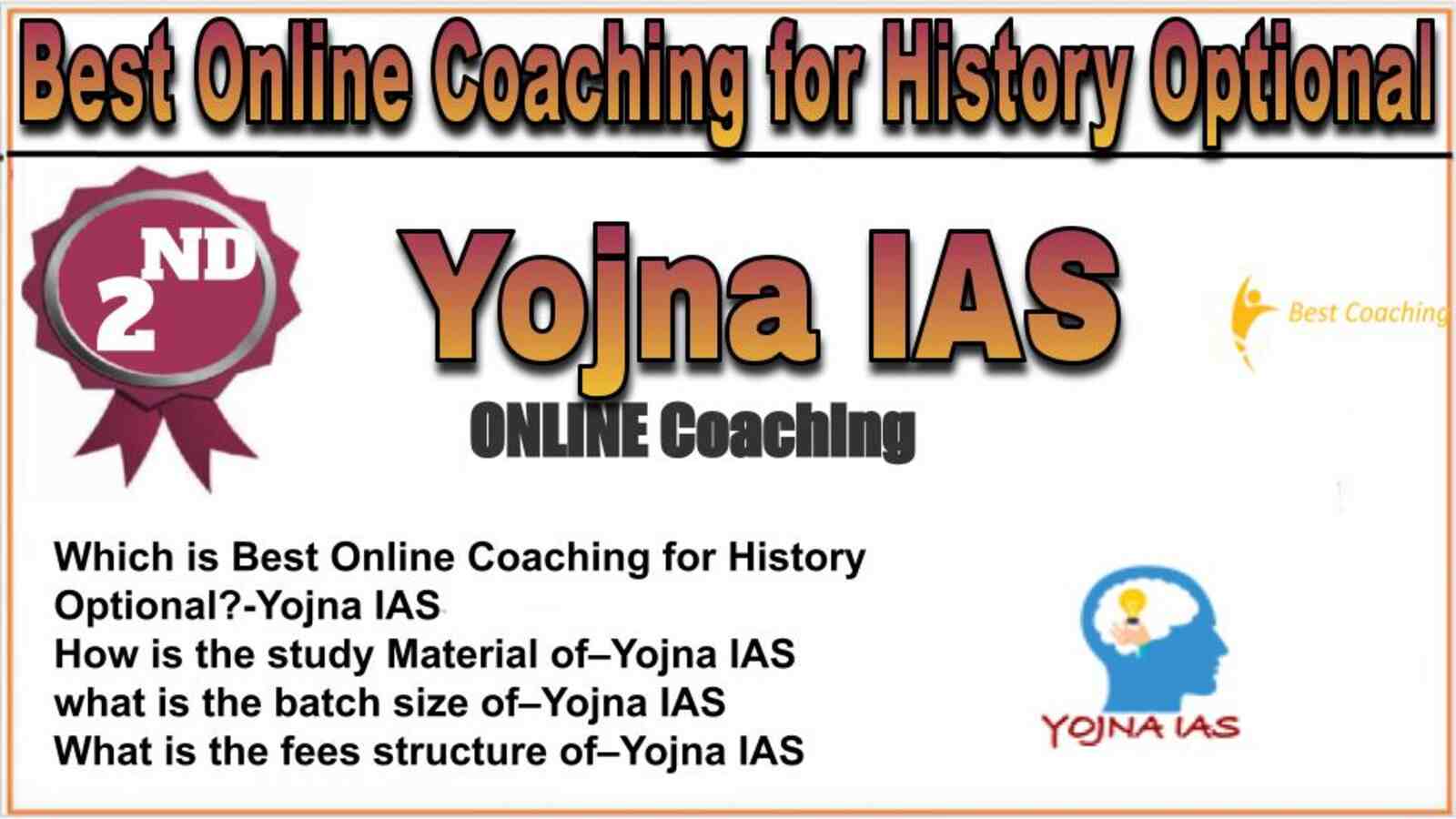 Rank 2 best online coaching for History Optional