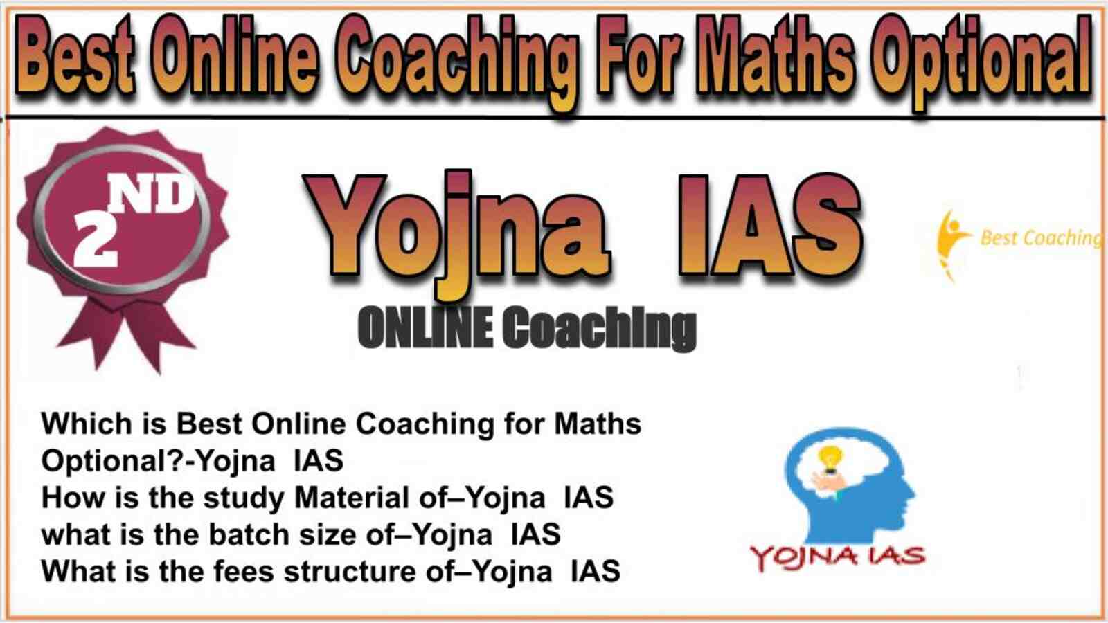 Rank 2 best online coaching for Maths Optional