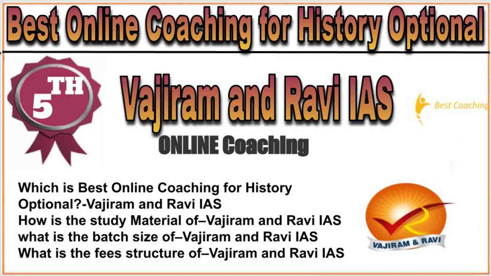 Rank 5 best online coaching for History Optional Rank 5 best online coaching for History Optional
