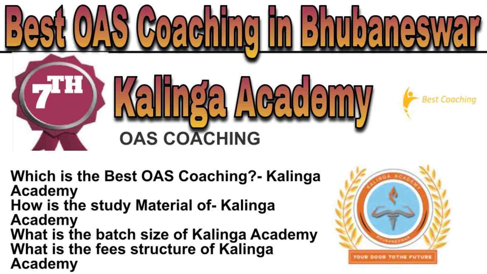 Rank 7 best OAS coaching in Bhubaneswar