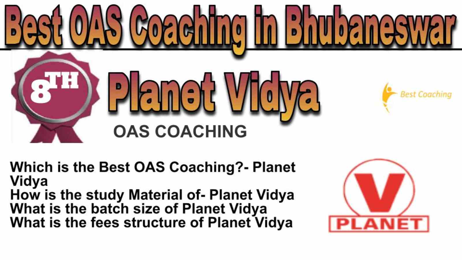 Rank 8 best OAS coaching in Bhubaneswar