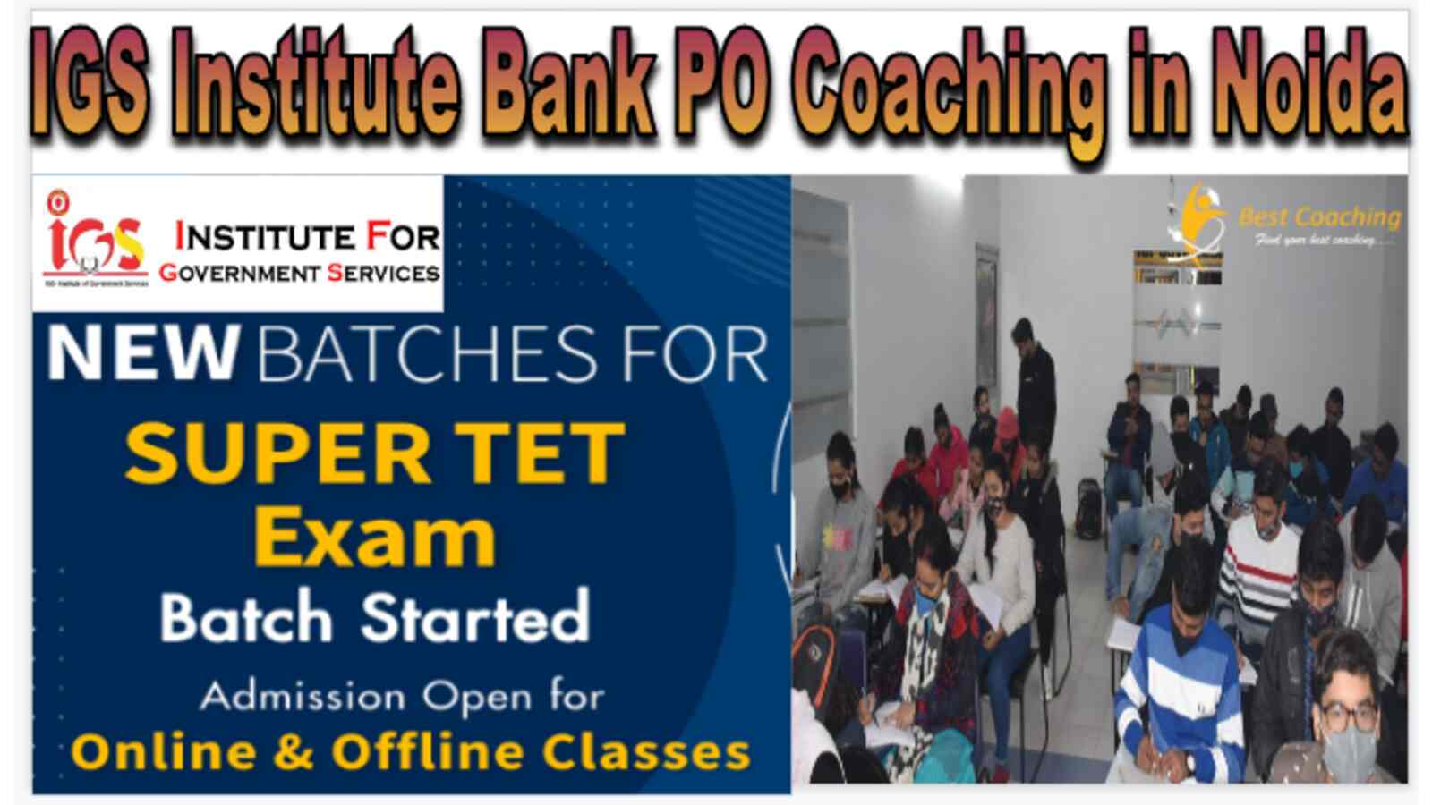 IGS Institute Bank PO Coaching in Noida