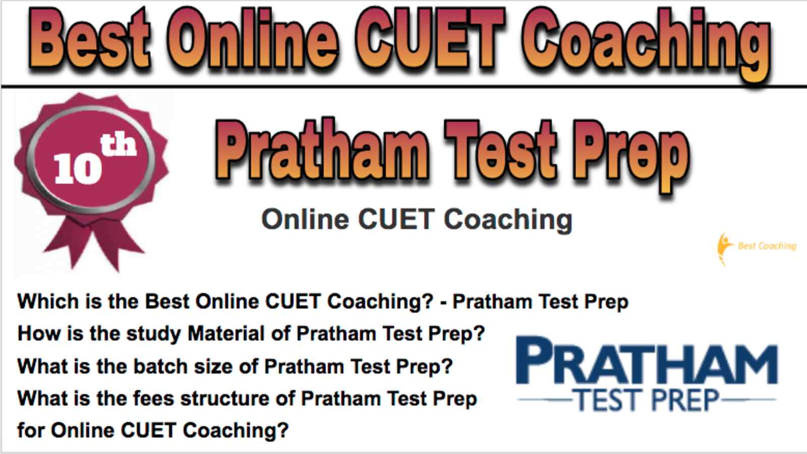 10th Best Online CUET Coaching