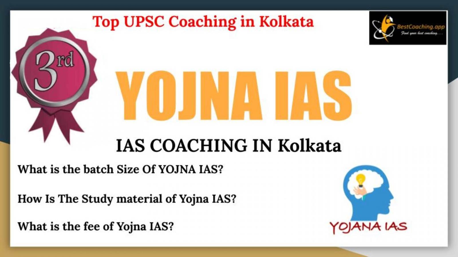 3rd Best IAS Coaching in Kolkata 2023