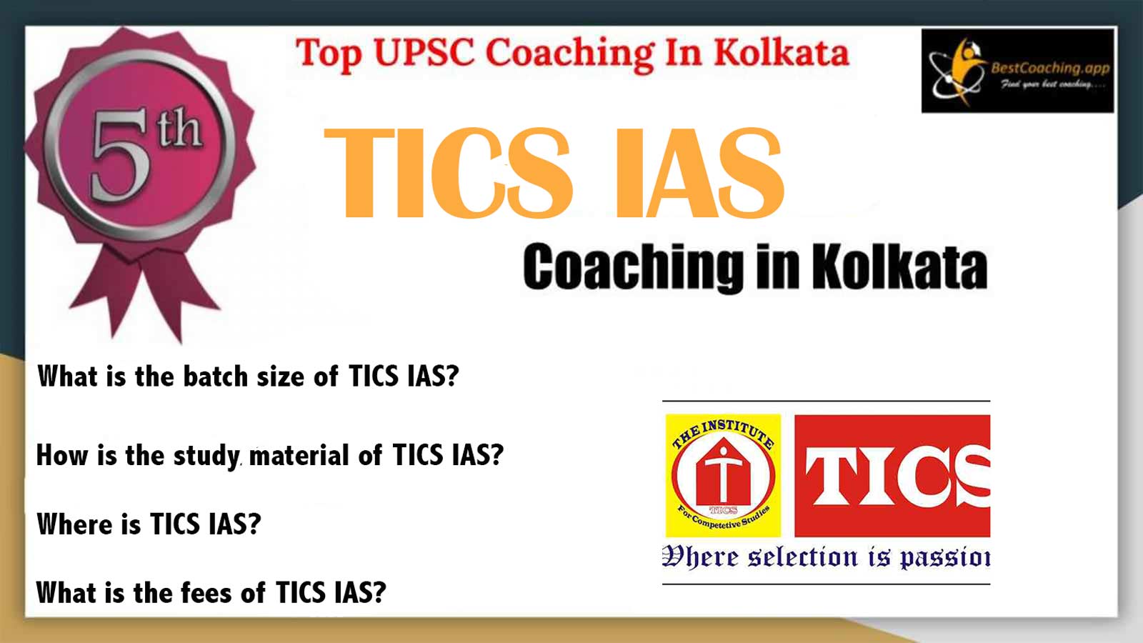 5th Best IAS Coaching in Kolkata 2023