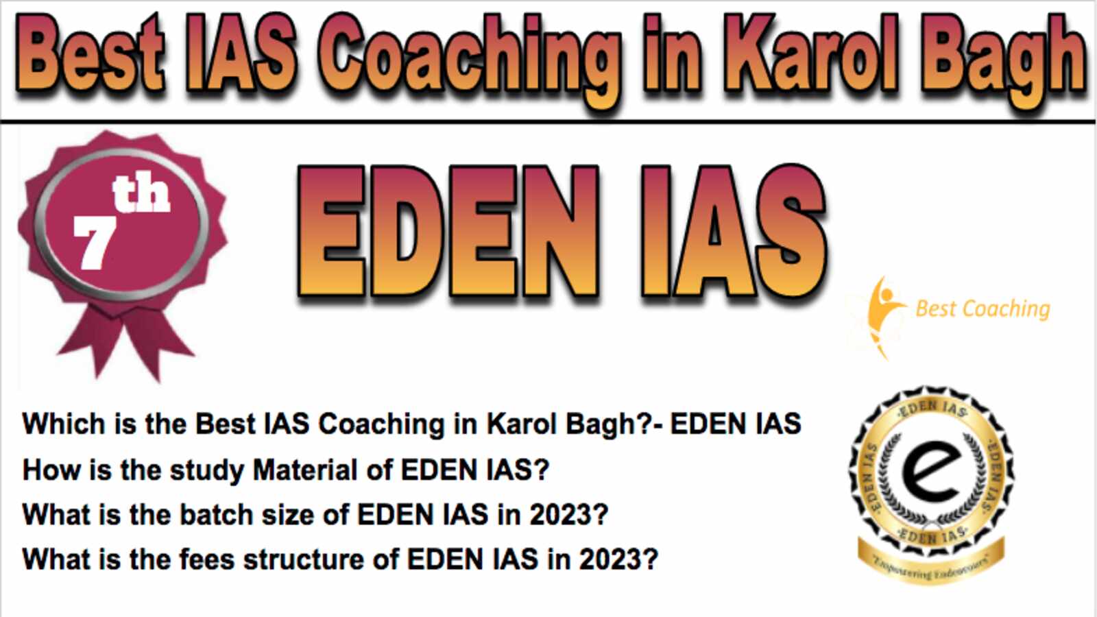 7th Best IAS Coaching in Karol Bagh