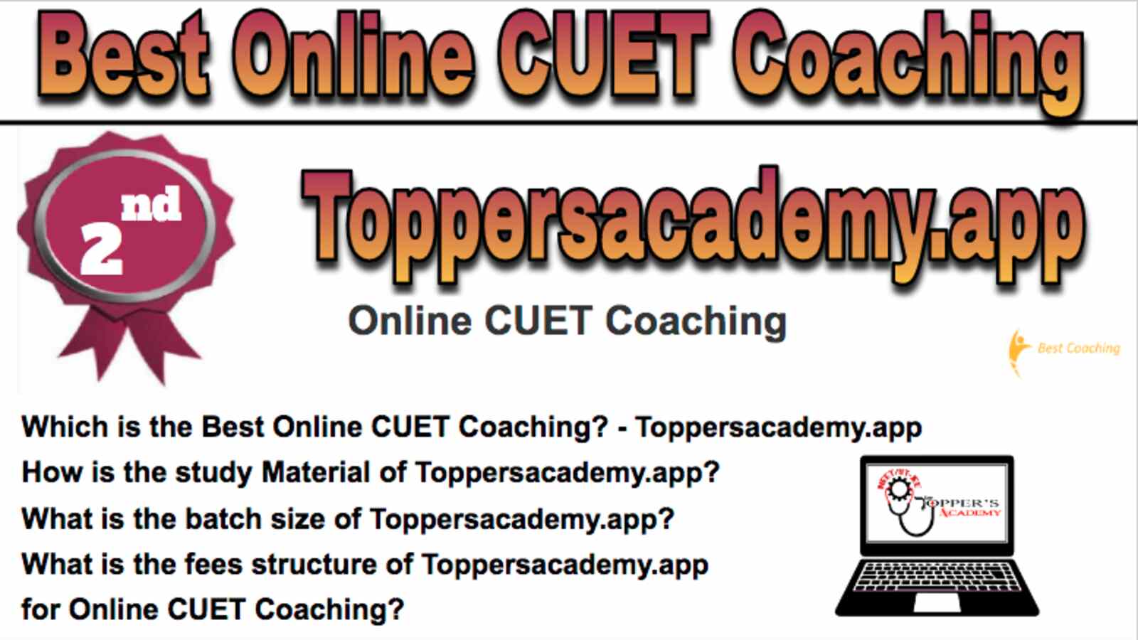 Rank 2nd Best Online CUET Coaching Rank 2nd Best Online CUET Coaching