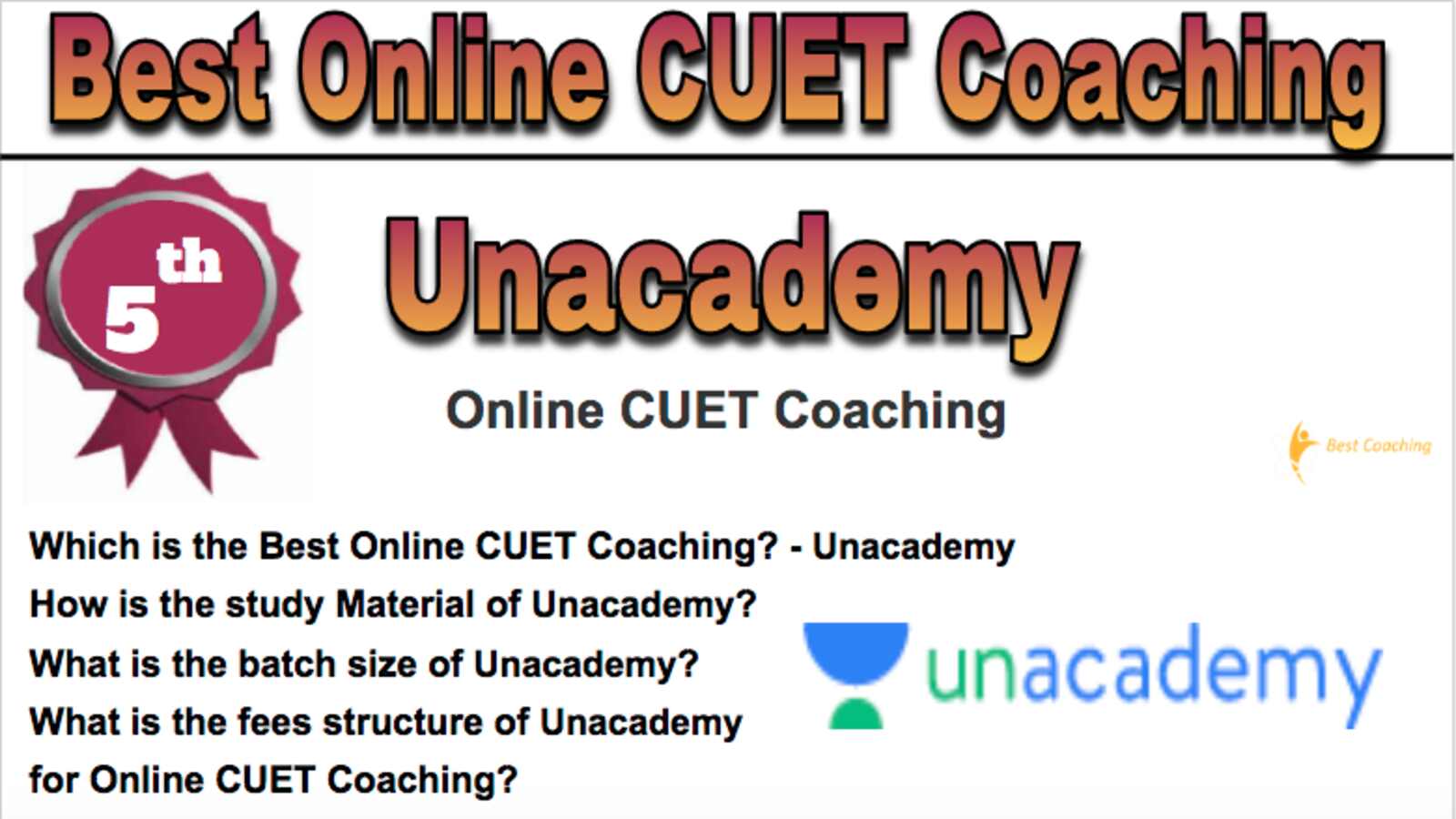 Rank 5th Best Online CUET Coaching Rank 5th Best Online CUET Coaching