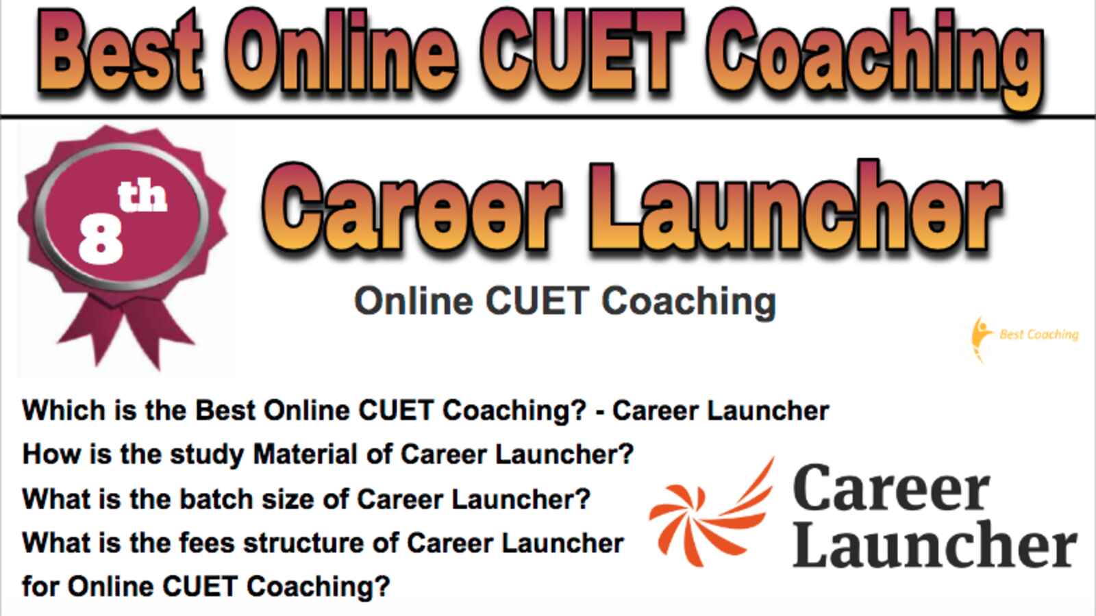 Rank 8th Best Online CUET Coaching Rank 8th Best Online CUET Coaching