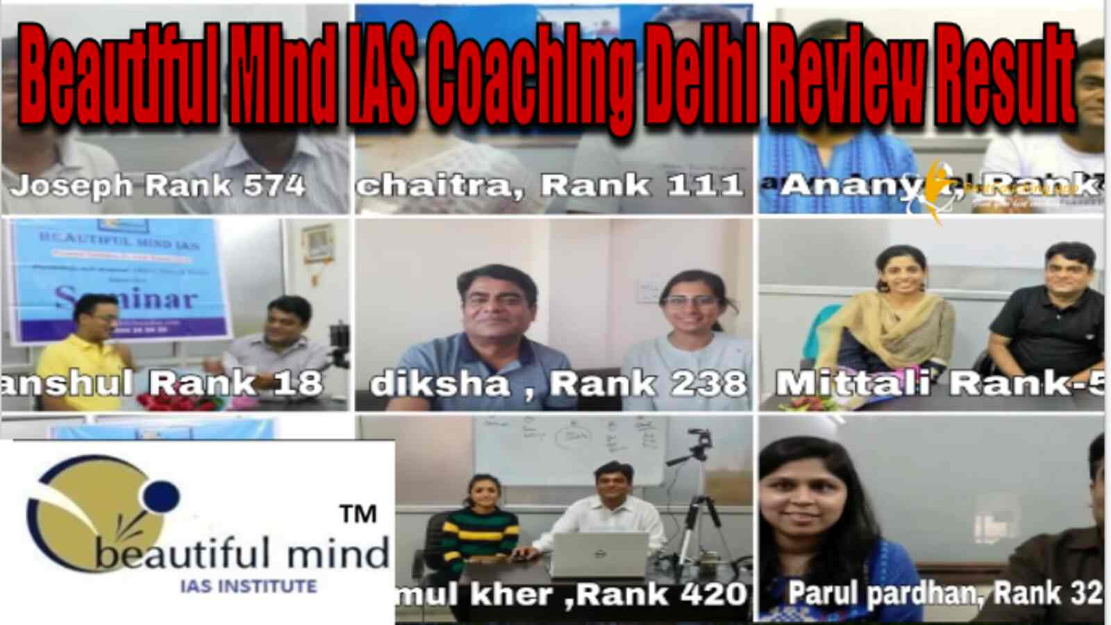 Beautiful Mind IAS Coaching Delhi Reviews Result