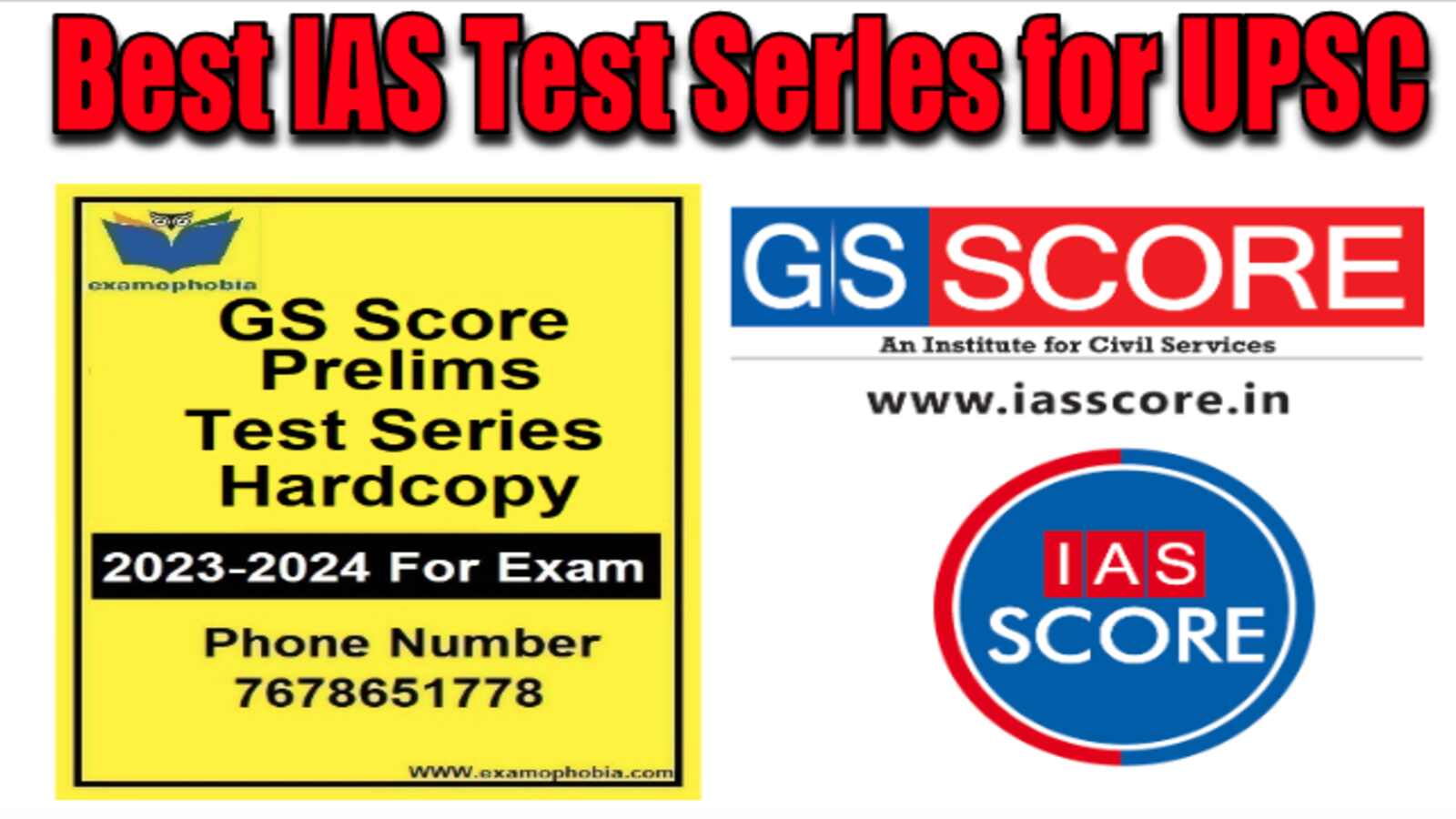 GS Score Best IAS Test series for UPSC