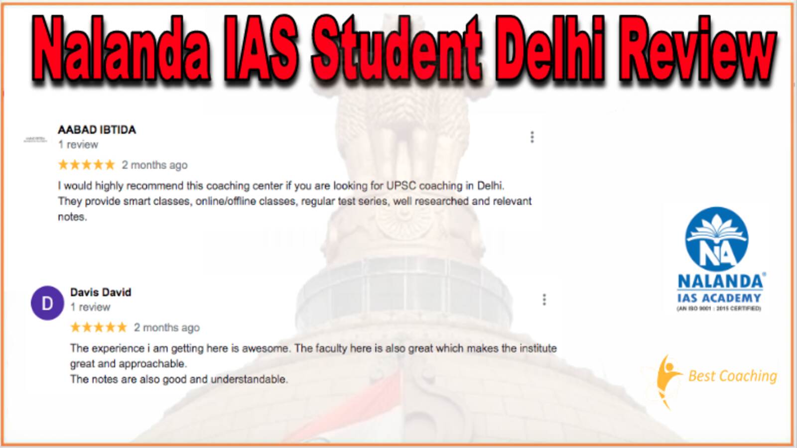 Nalanda IAS Student Delhi Review