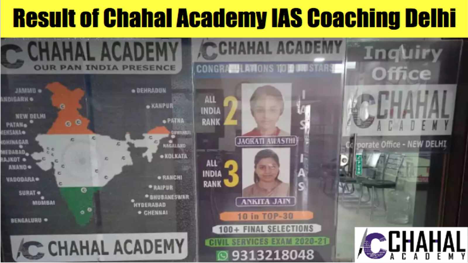 Result of Chahal Academy IAS Coaching in Delhi Result of Chahal Academy IAS Coaching in Delhi