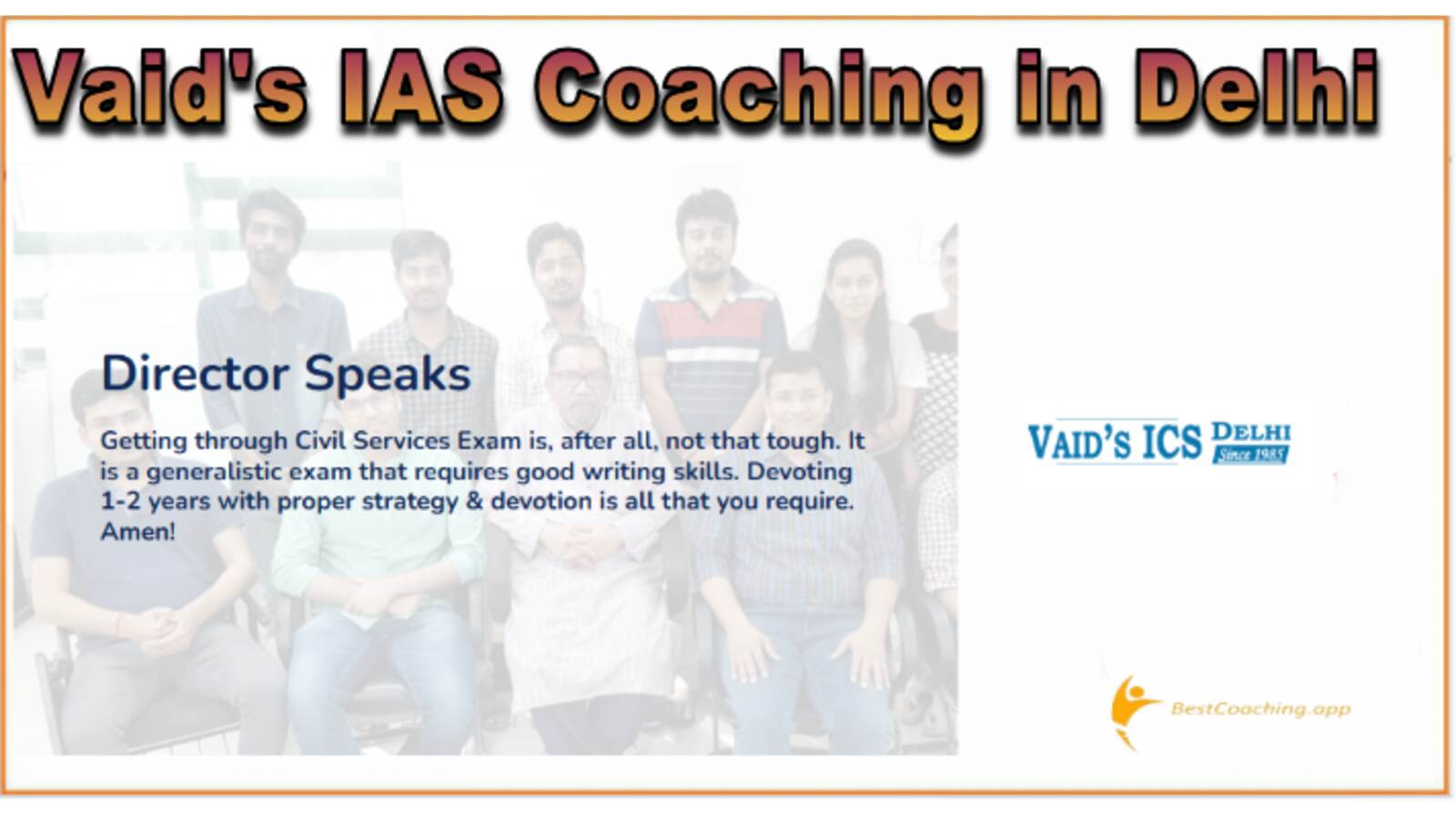 vaid's IAS Coaching in Delhi