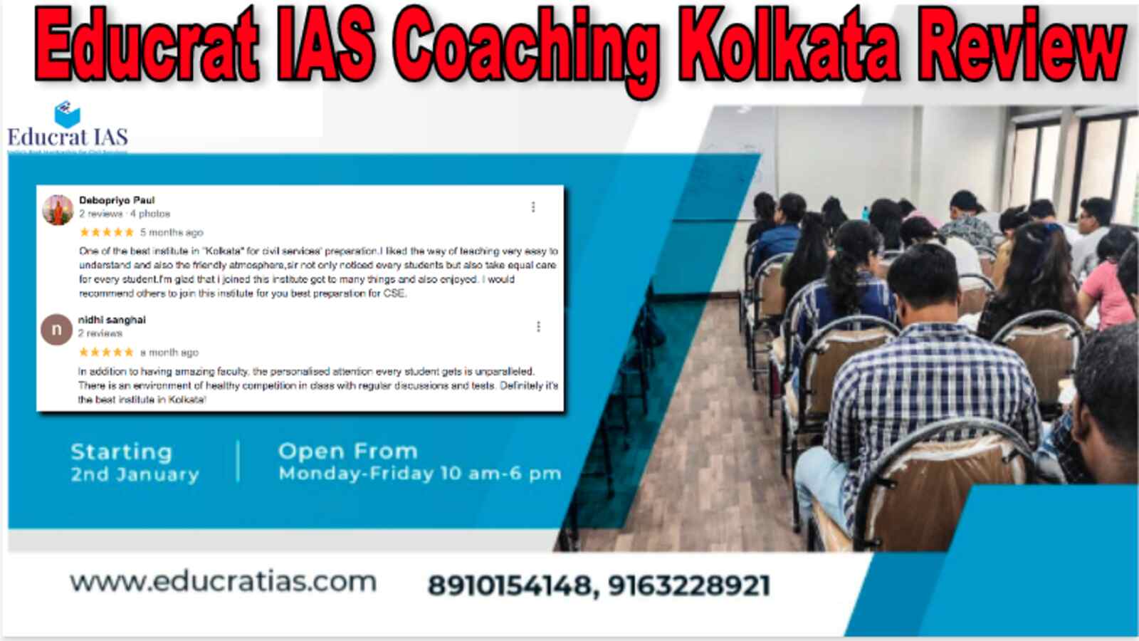Educrat IAS Coaching Kolkata Review