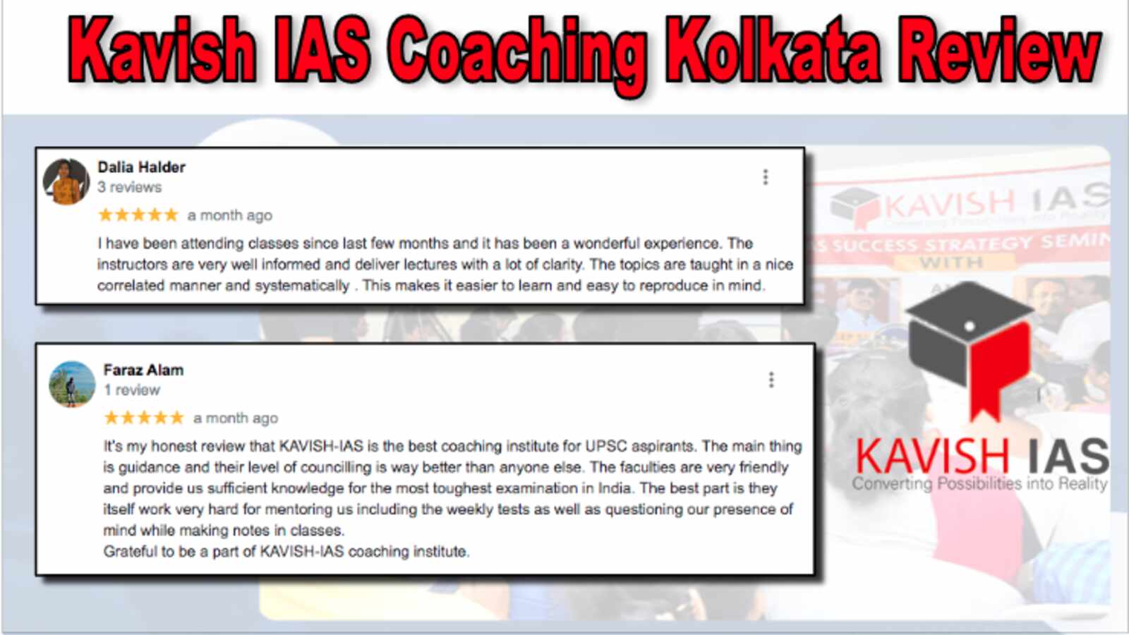 Kavish IAS Coaching Kolkata Review