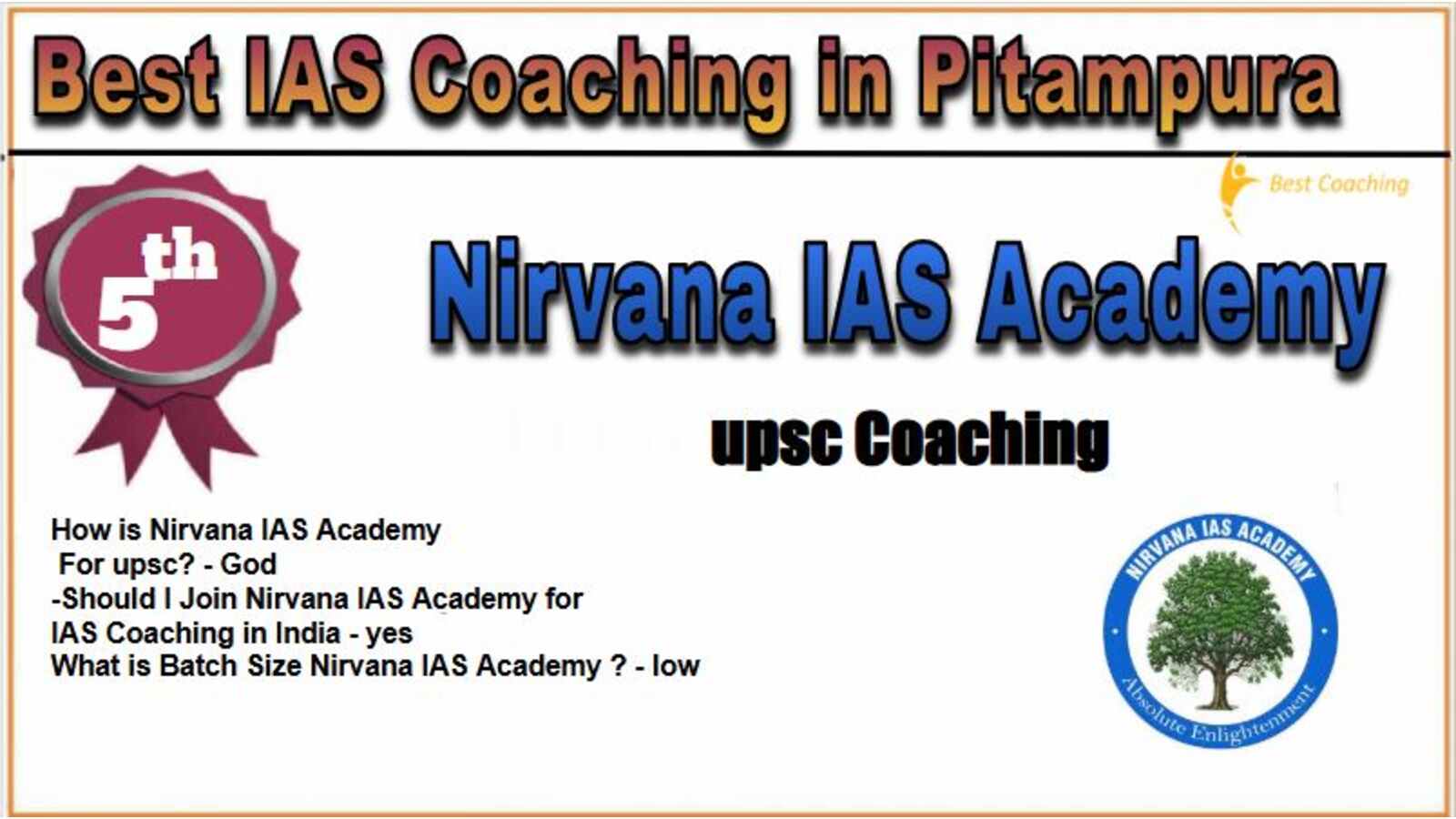 Niravana IAS Coaching in Pitampura Niravana IAS Coaching in Pitampura