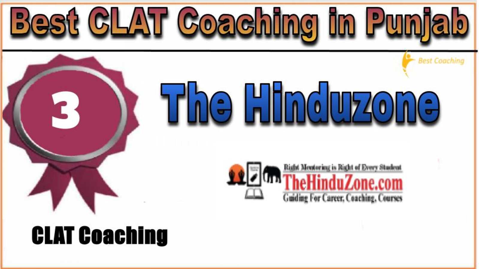 Rank 3. TheHinduzone CLAT Coaching in Punjab
