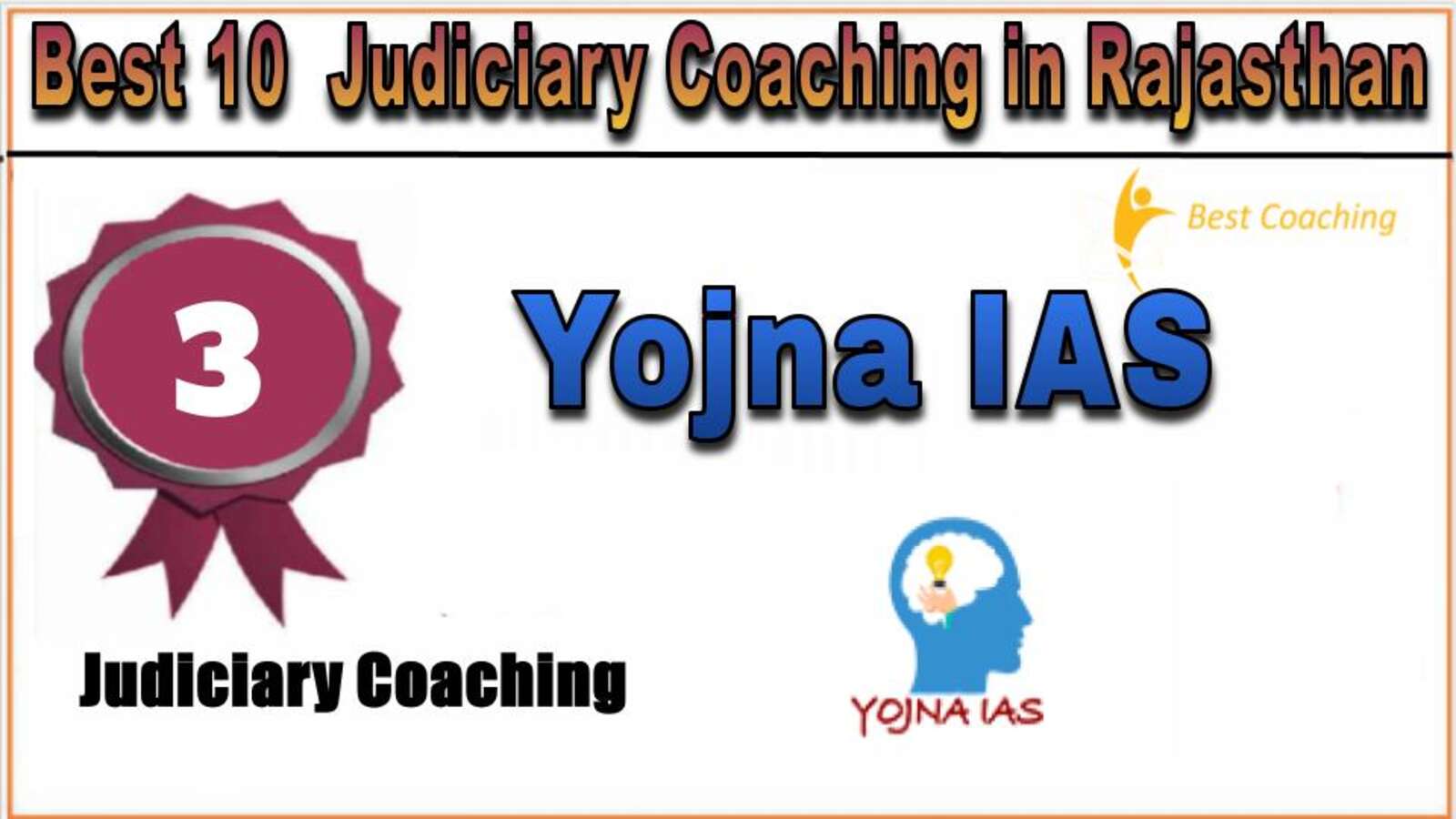 Rank 3. Yojna IAS Best Judiciary Services Coaching in Rajasthan