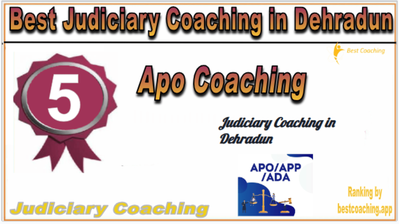 Rank 5. Apo Coaching Best Judiciary Services Coaching in Dehradun Rank 5. Apo Coaching Best Judiciary Services Coaching in Dehradun