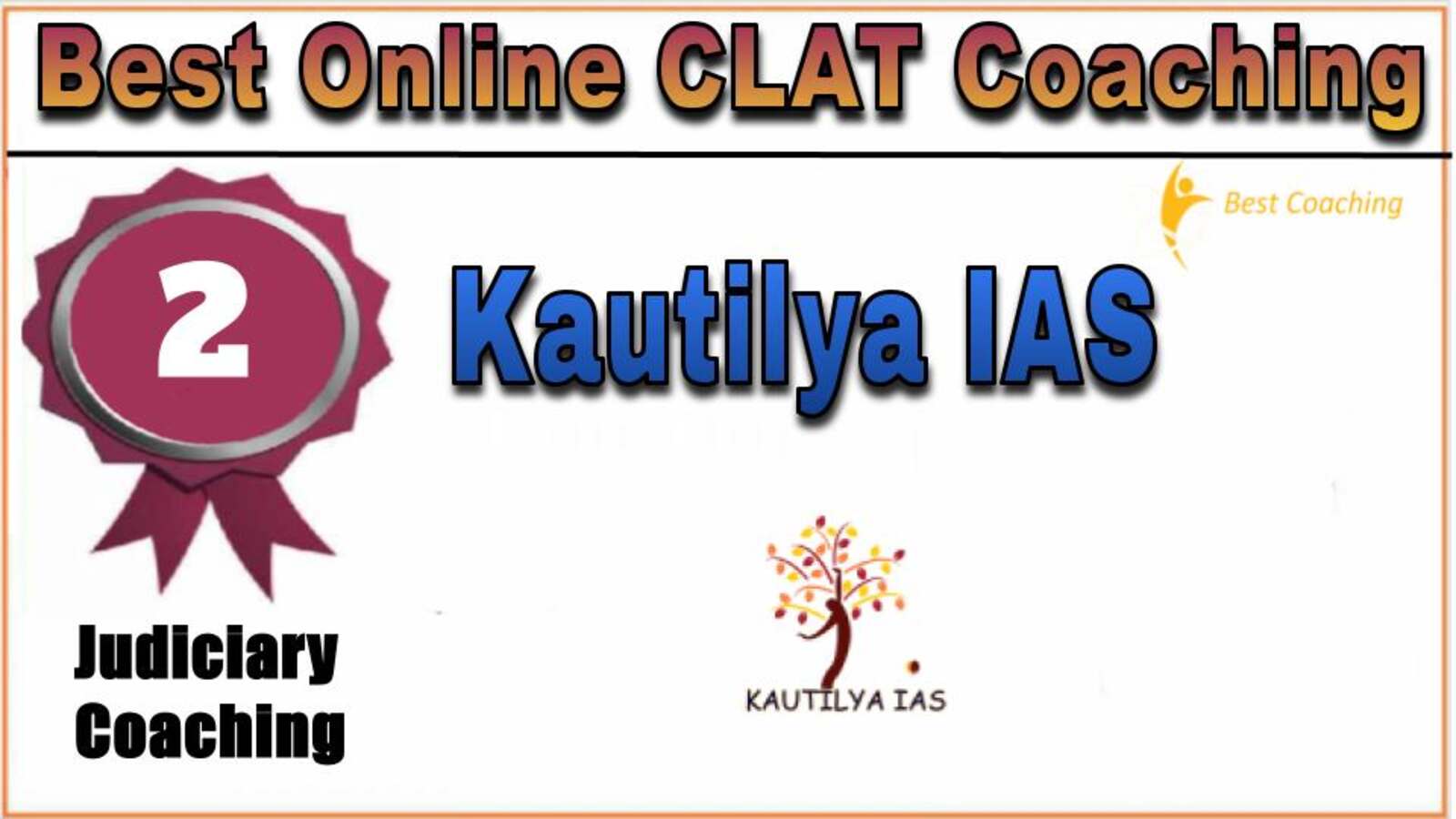 Rank 2 Kautilya IAS Online CLAT Coaching