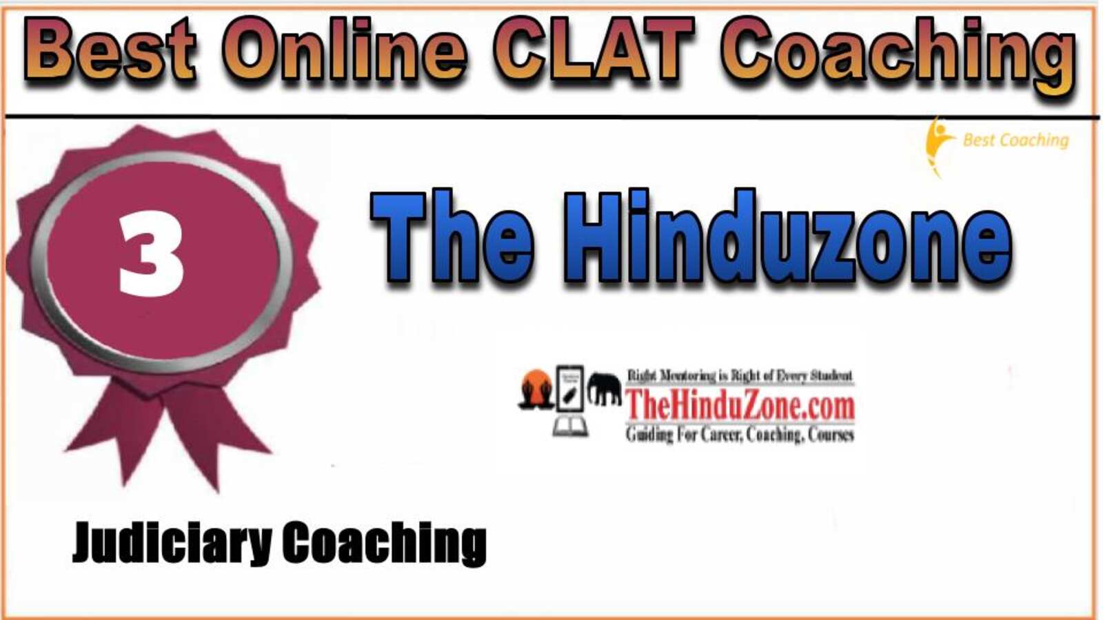 Rank 3 The Hinduzone Online CLAT Coaching