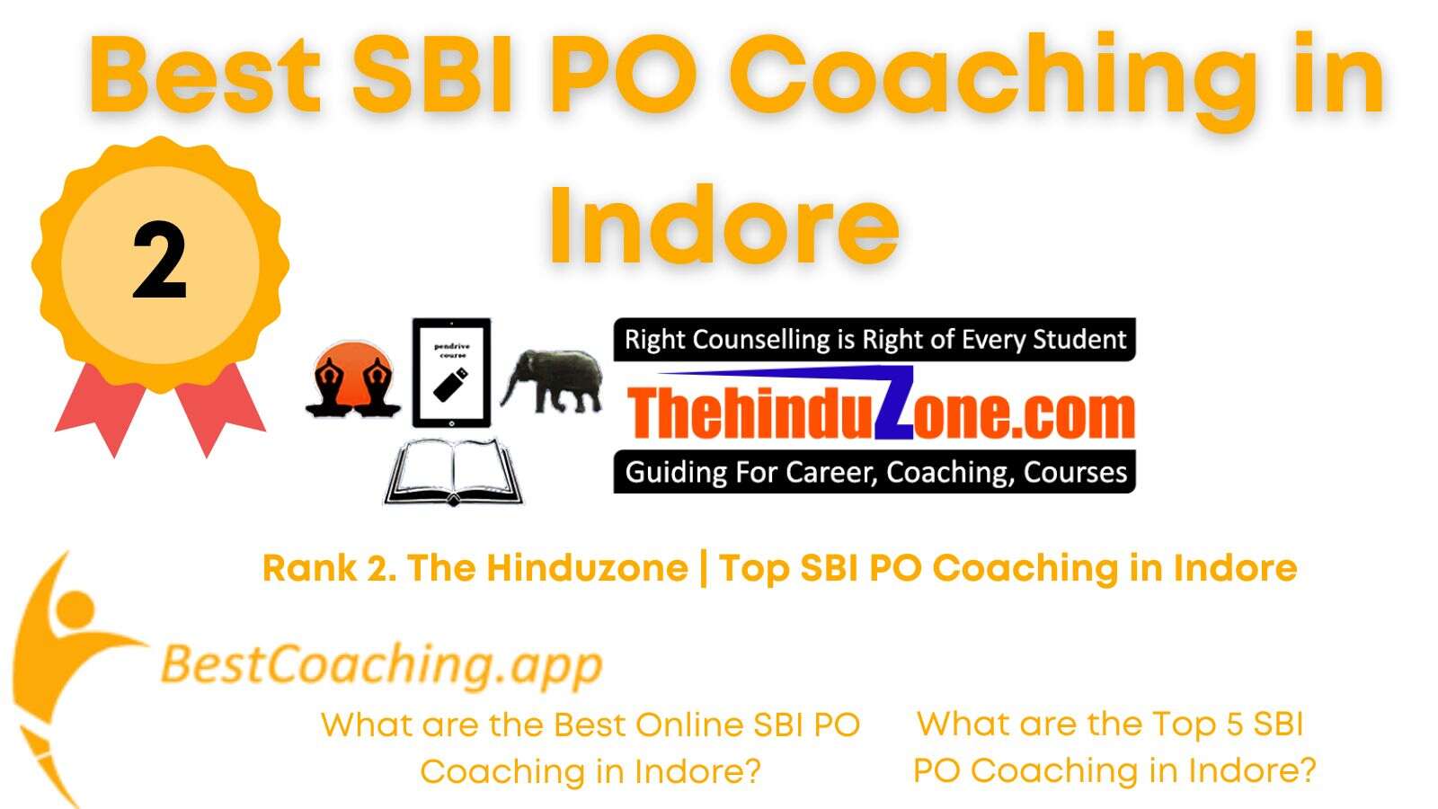 Rank 2. The Hinduzone | Top SBI PO Coaching in Indore