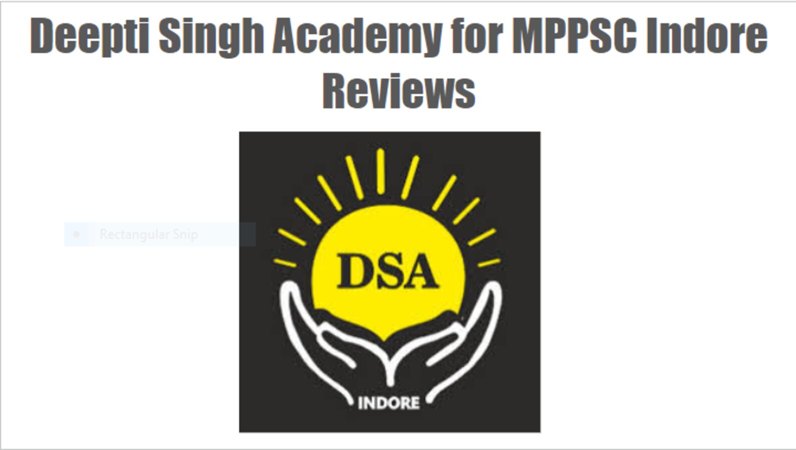 Deepti Singh Academy for MPPSC in Indore reviews