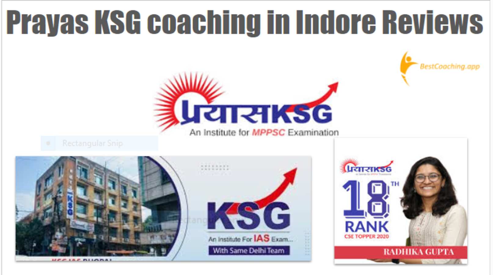 PrayasKSG MPPSC Coaching in Indore review