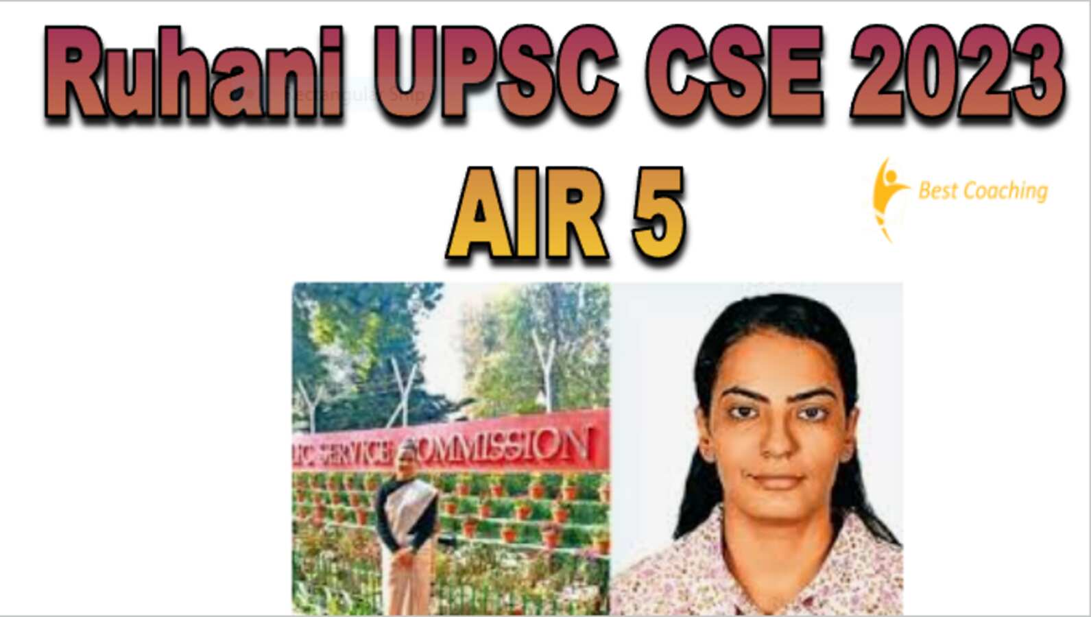 Ruhani UPSC CSE 2023 AIR 5