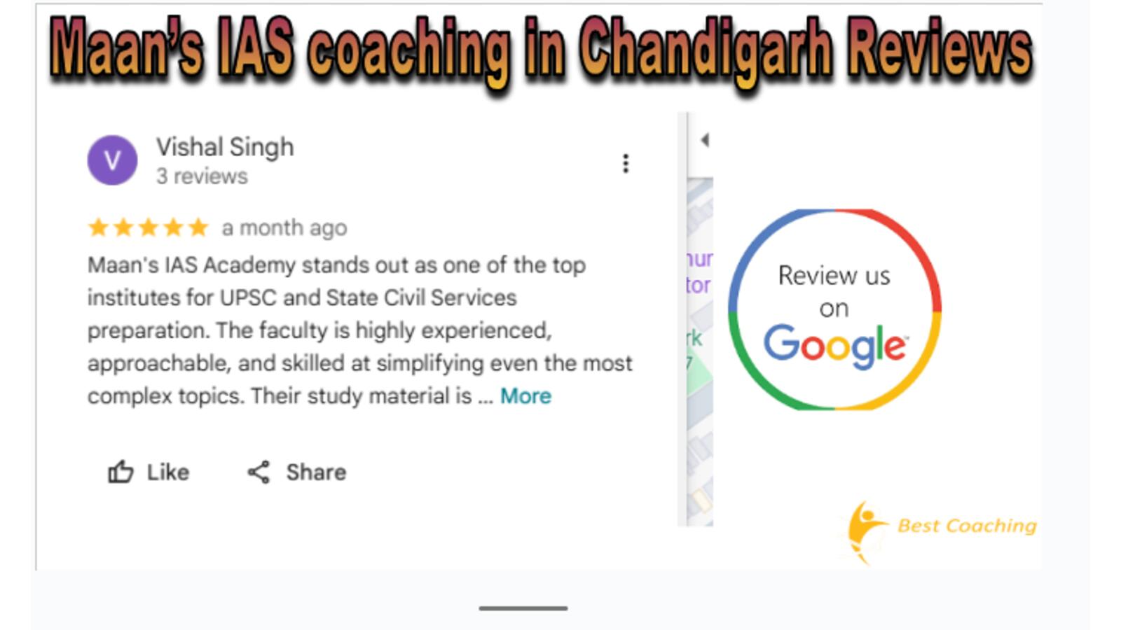 Maan's IAS Coaching chandigarh reviews