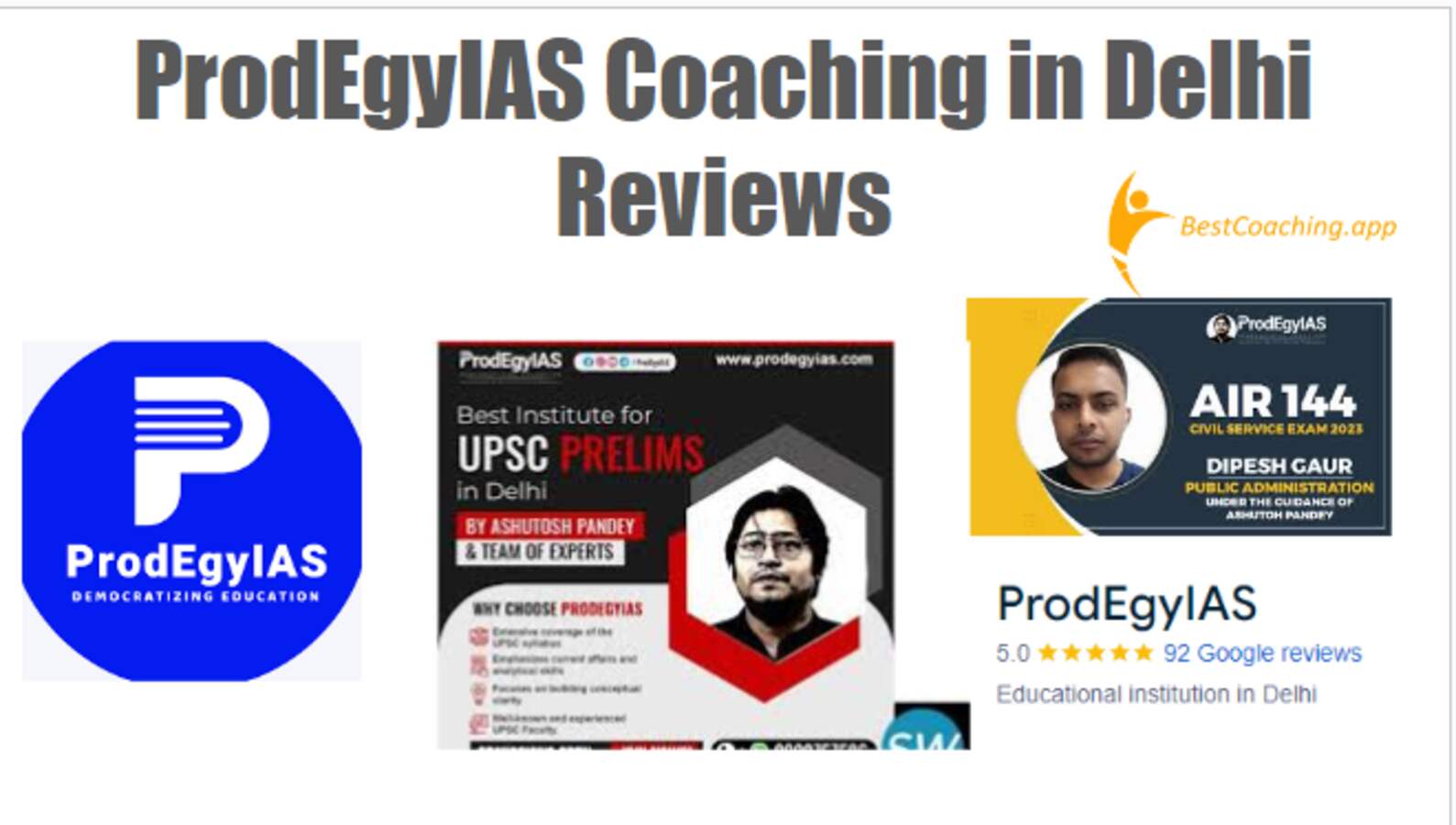 ProdEgyIAS Coaching in Delhi Reviews