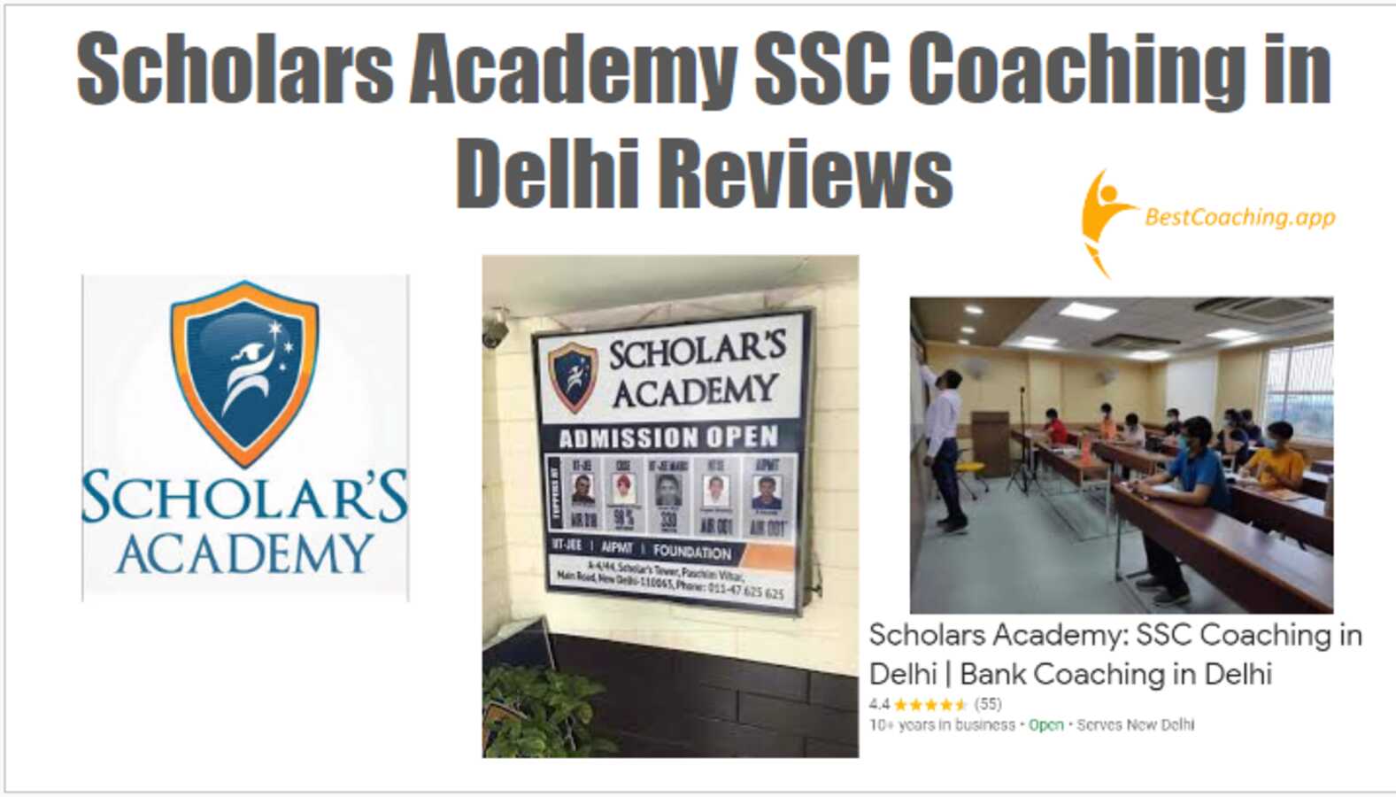 Scholars Academy SSC Coaching in Delhi Reviews