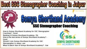 7. Somya Shorthand Academy