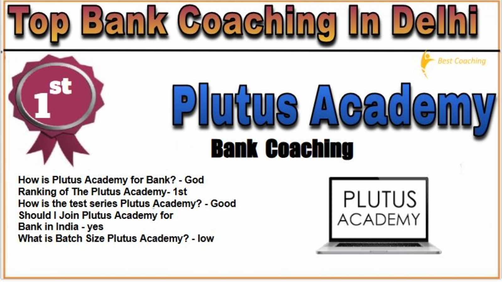Plutus Academy Bank PO Coaching in Delhi