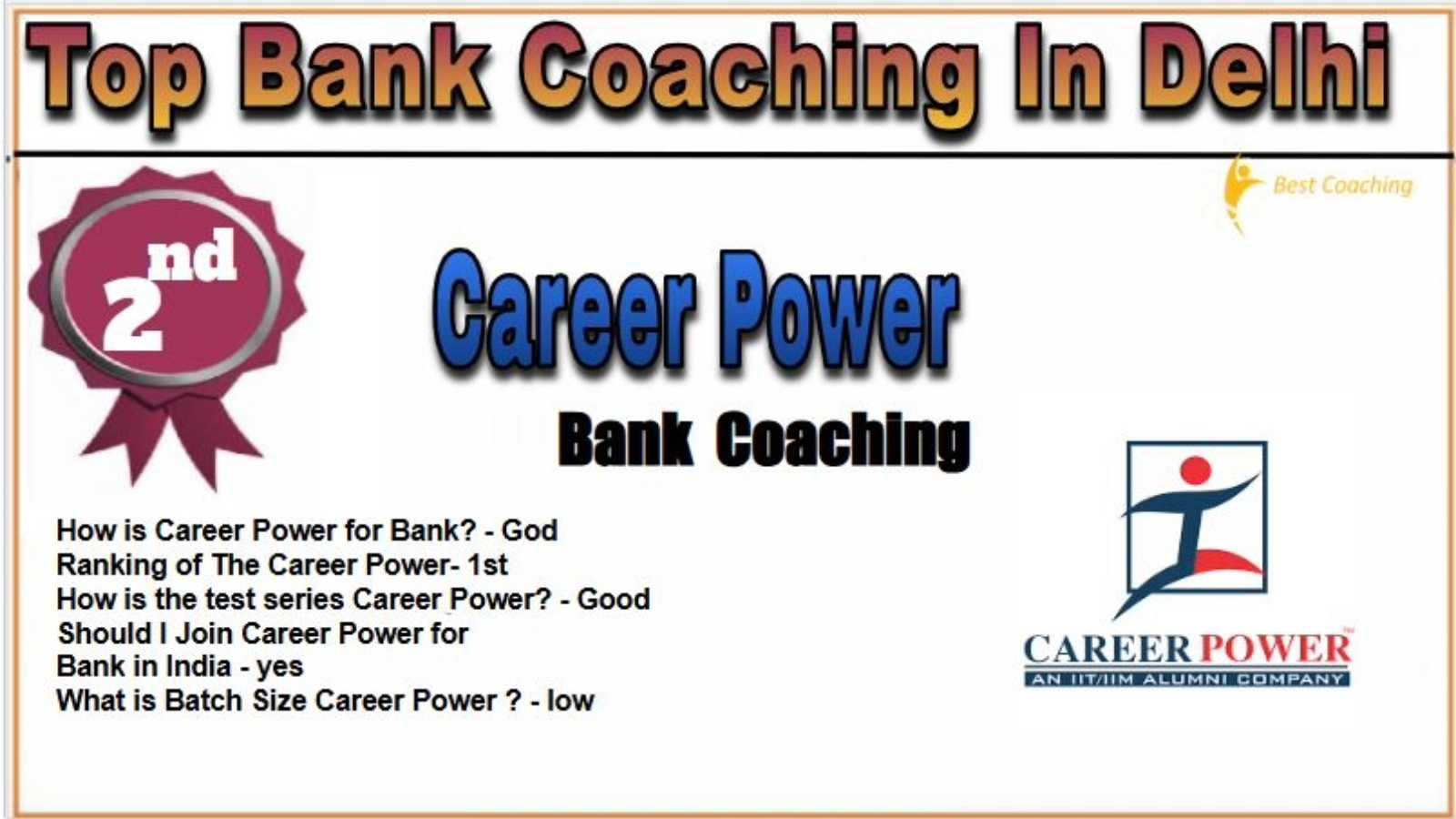Career Power Bank PO coaching in Delhi