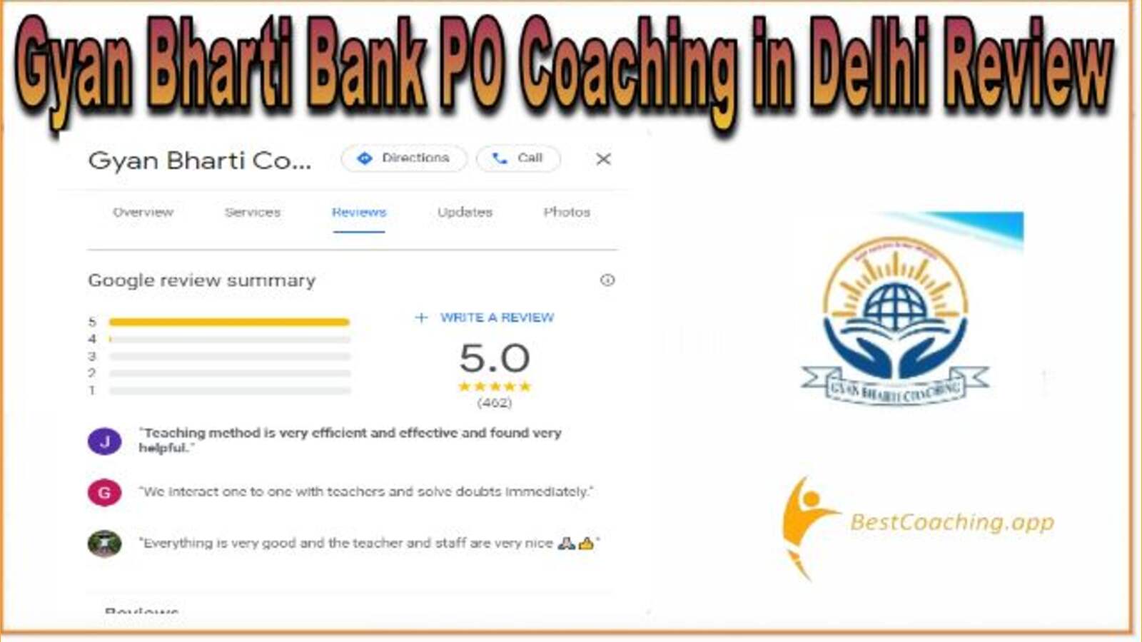 Gyan Bharti Bank PO Coaching in Delhi Review