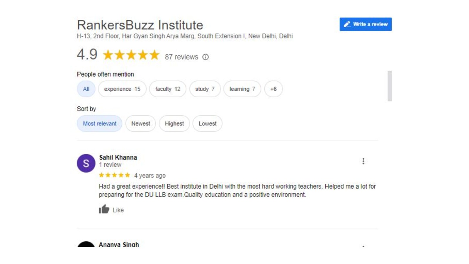 RankersBuzz Point Bank PO Coaching in Delhi Review.